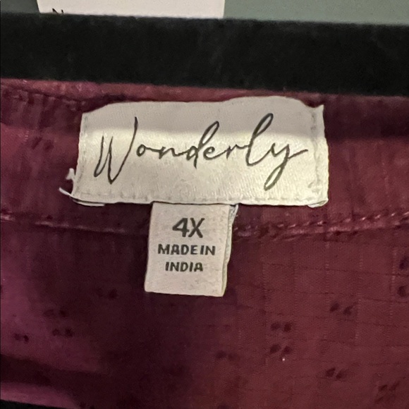 Wonderly Burgundy Button-Down Shirt - Picture 2 of 4